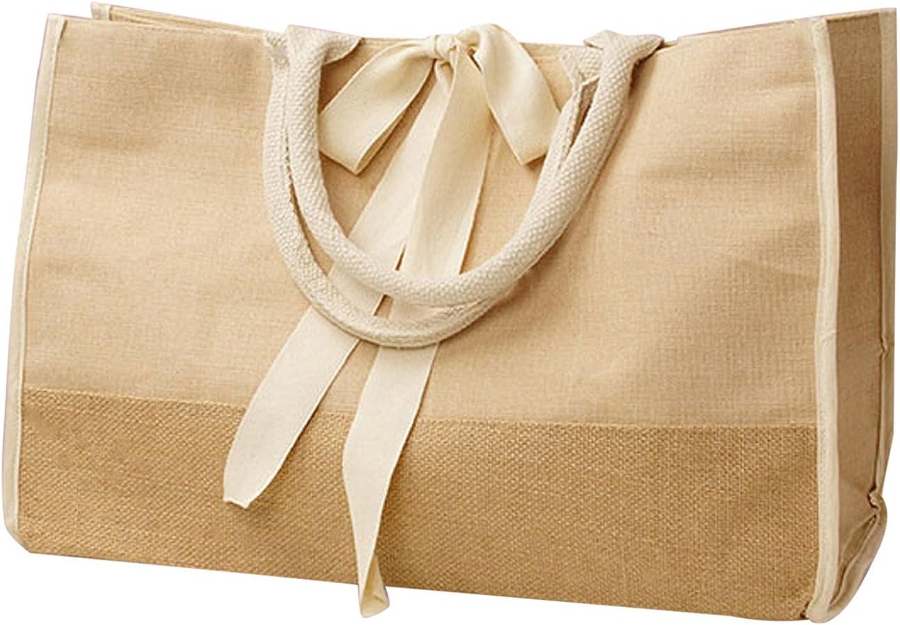 burlap tote bag