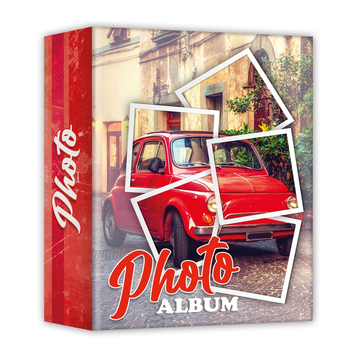 Generico Photo album, 300 pockets for photographs 12x18/13x18/13x19/13x20(5x7) - memo + holder + DVD holder - modern covers 4 designs of choice. (Vintage)