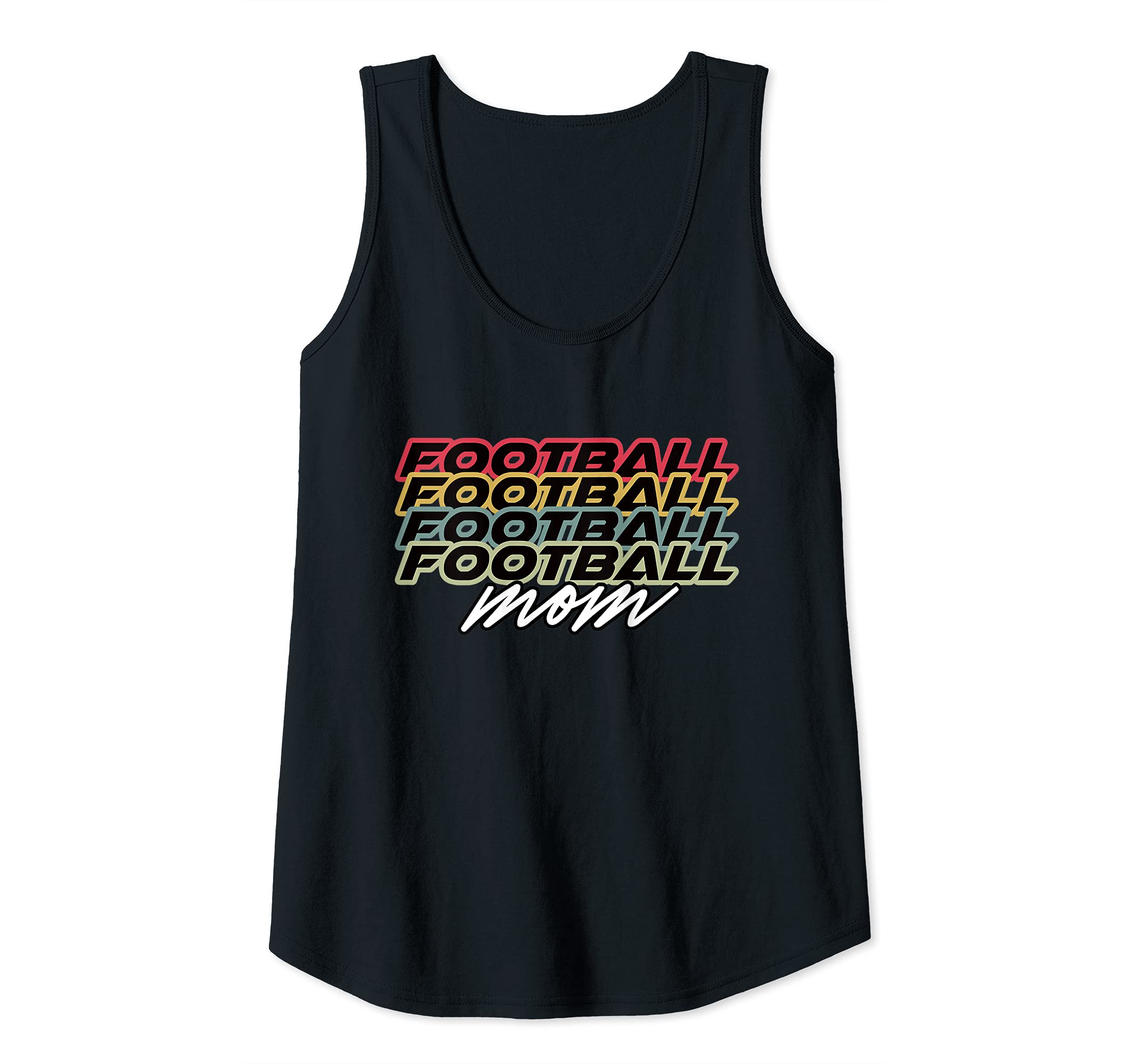 Womens Retro Football Vintage Mother 80s Style Tank Top