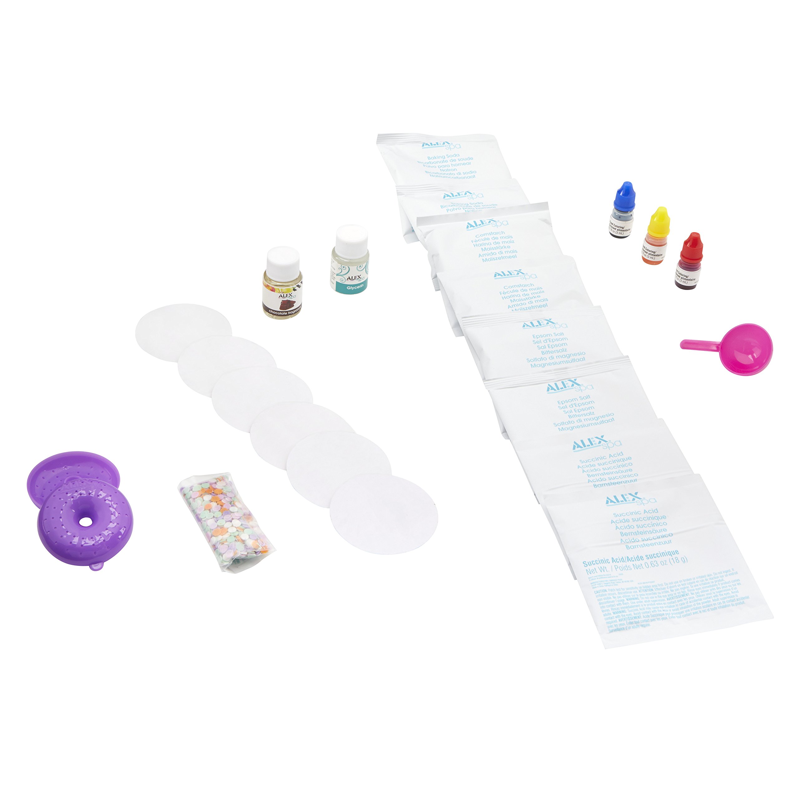 Alex Spa DIY Bath Bomb Donuts Kids Bath Bomb Soap Kit