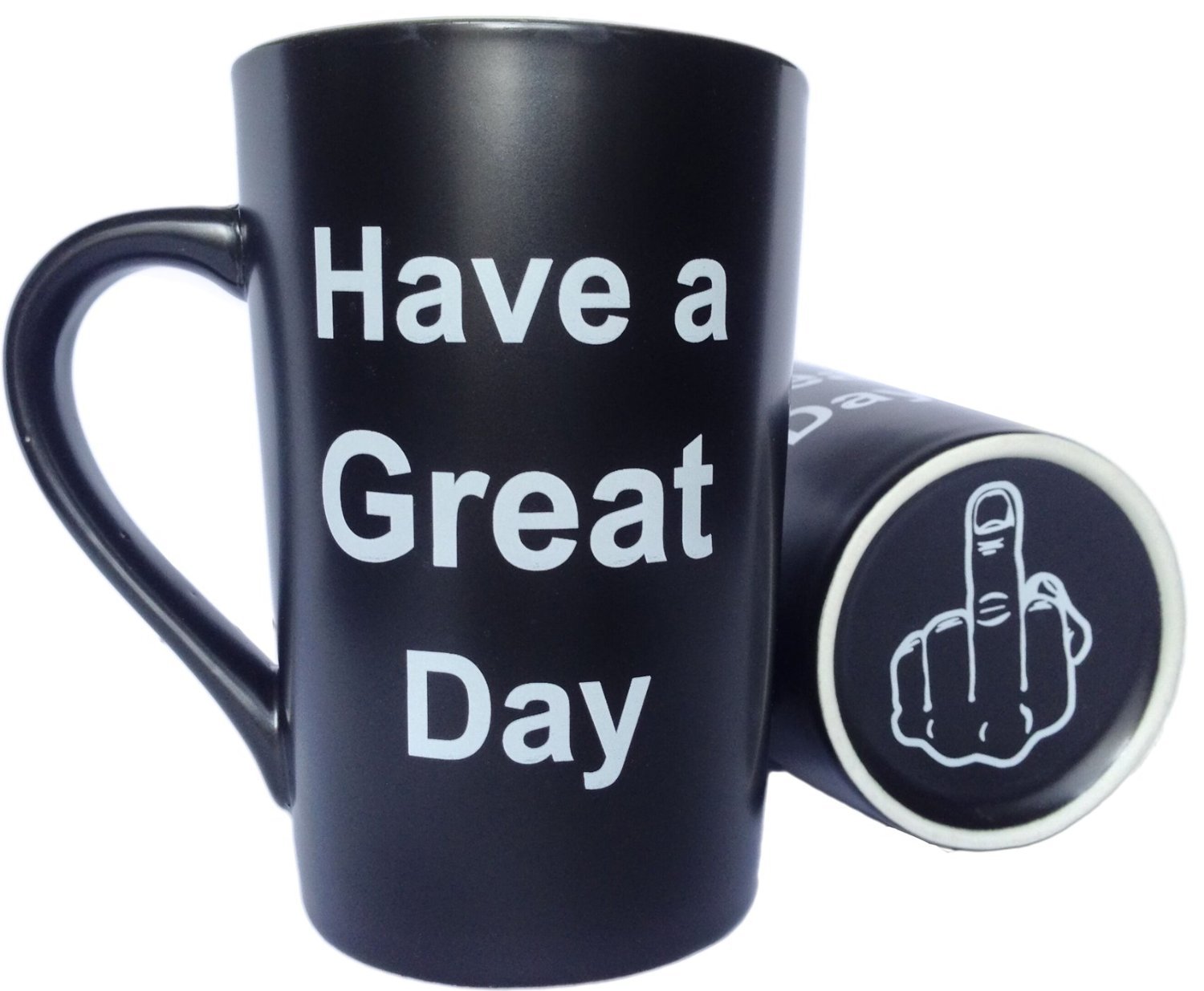 Funny Christmas Gifts Coffee Mug Have a Great Day Black, 12 Oz