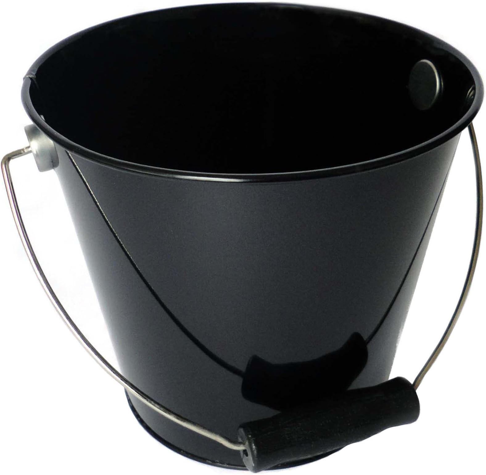 Hampton Art Wrap it Up Tin Pail, Medium, Black