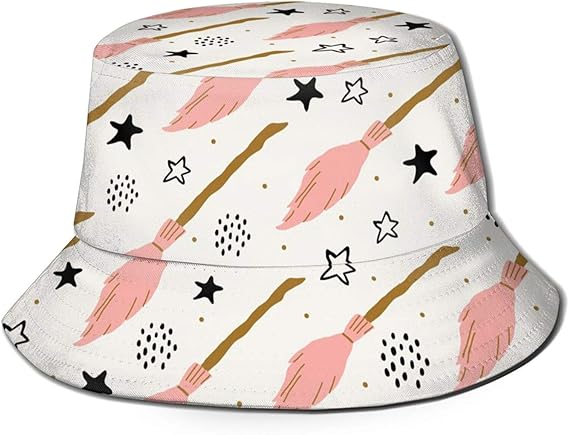 Amazon バケットハット 魔女 星 まだら 北欧風 ピンク 夏 帽子 メンズ レーディス ファッション 日焼け対策 折り畳み おしゃれ ハット ハット 通販