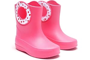 OKABASHI Kid's Kendall Rain Boot | Waterproof Design | Machine Washable | Easy-On Handles | Latex Free | Sustainably Made in the USA
