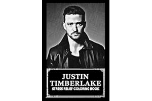 Stress Relief Coloring Book: Justin Timberlake Illustrations