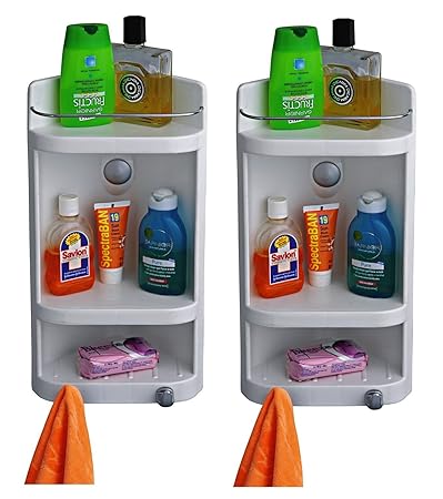 HOUZIE Multi Purpose Home Kitchen Bathroom Shelves to add Your Storage Space