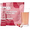 FlavCity Raspberry Lychee Electrolytes Drink Mix, 28 On-The-Go Stick Packs - Healthy Electrolytes Powder Packets Made with Real Fruit - Keto Powdered Drink with No Added Sugar, Gluten-Free
