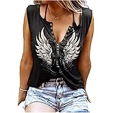 Vintage Style Rock and Roll Tank Tops Women Country Music Shirt Cute Music Band Shirt