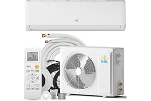 Rellytech 18000 Mini Split AC/Heating System - 19 SEER2 Mini Split AC Unit Inverter Heating and Cooling, 230v Energy Efficient Ductless Air Conditioner Up to 1250sq.ft, 24H Timer, Installation Kit