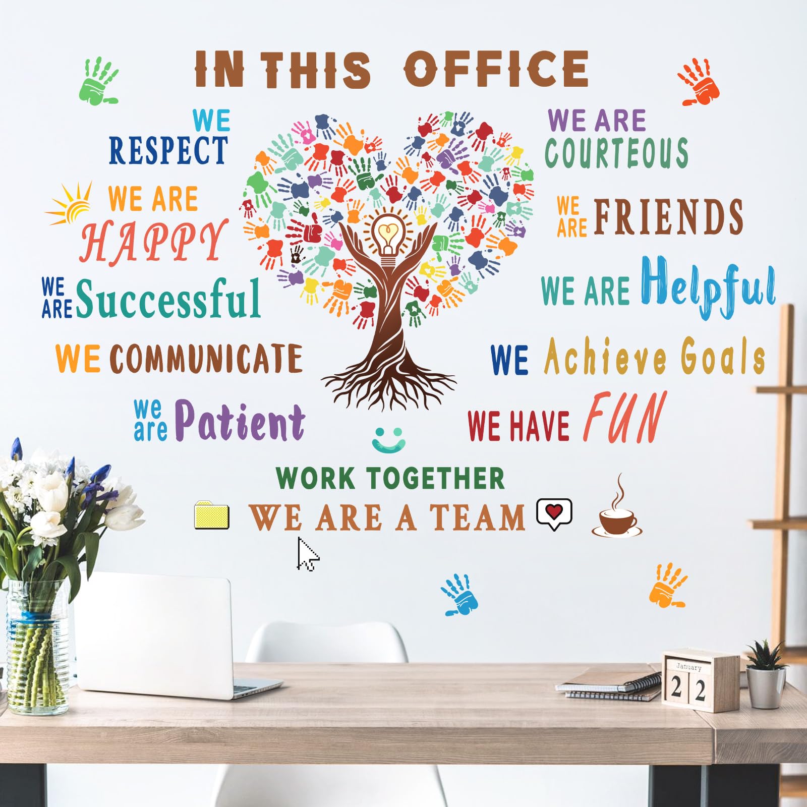 Wondever Motivational Wall Decal Quotes - Peel & Stick Wall Art for Home & Office
