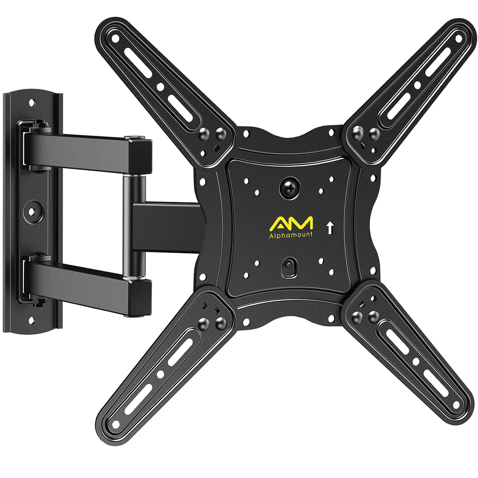 AM alphamount TV Wall Bracket for Most 26-60 inch LED LCD Flat and Curved TVs up to 35kg, Sturdy TV Wall Mount with Tilt Swivel Extension, Max VESA 400x400mm, APPIMF7