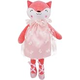 June Garden 16" Nina Fox Ballerina Plush Doll | Fox-inspired ballerina styling, yarn hair and embroidered details inspire recital stories and movement for ages 18 months+