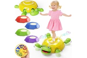 KOKODI Stepping Stones for Kids with Interactive Expression,LED Sensory Toys 4+1 Pcs with Liftable Limbs & Expressive Face,Toddler Balance Coordinated Game,Indoor & Outdoor Playset for Kids Aged 3+