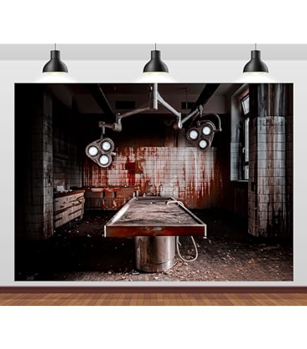 Amazon.com : CORFOTO 7x5ft Fabric Creepy Hospital Bloody Ward Room