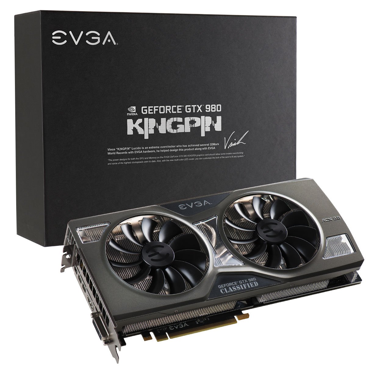 EVGA GeForce GTX 980 4GB K|NGP|N ACX 2.0+, Whisper