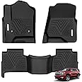 YITAMOTOR Floor Mats Compatible with Tahoe/Yukon, Custom Fit Floor Liners for 2015-2020 Chevrolet Tahoe/GMC Yukon, 1st & 2nd Row All Weather Protection Black