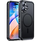 DEVISELOVE Magnetic for iPhone 16 Case Military-Grade Shockproof, Rugged Phone Case, Heavy Duty Protection [Fit for MagSafe] Anti-Fingerprint Anti-Scratch for iPhone 16 Phone Case 6.1”, Black