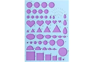 Generic Paper Quilling Template Board, 8.3 x 5.9 Inch Quilling Board Mould Crimper Tool for Papers Strips DIY Art Crafts, Blu