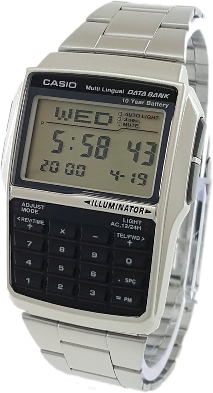 casio calculator watch light