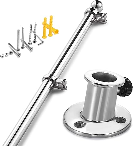 Marine flag pole holder Clearance