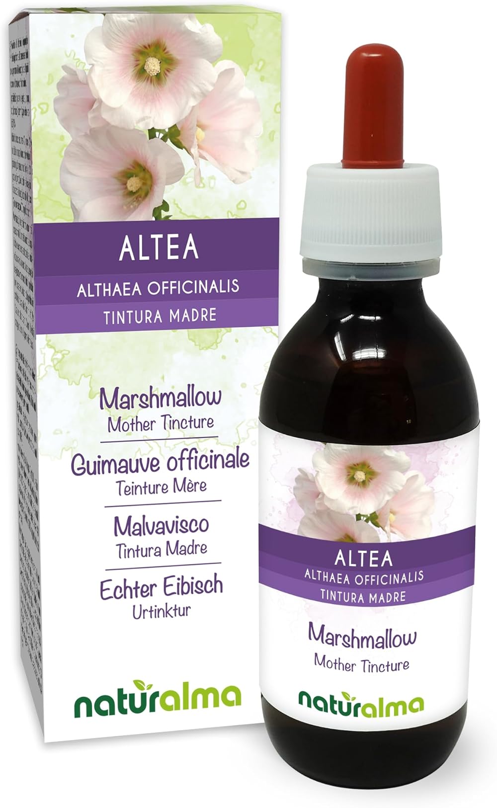 Naturalma Marshmallow Roots Mother Tincture 120 ml Alcohol-Free Drops