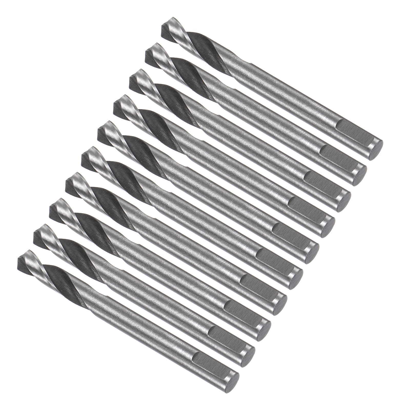 CoCud High Speed Steel Twist Drill Bits, 5mm Diameter 55mm Length, Straight Twist Jobber Drill Bit - (Applications: for Metal Woodwork Plastic Aluminum), 10-Pieces