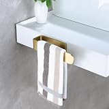 YIGII Gold Towel Rail 20cm Self Adhesive Towel Holder Stainless Steel view 2