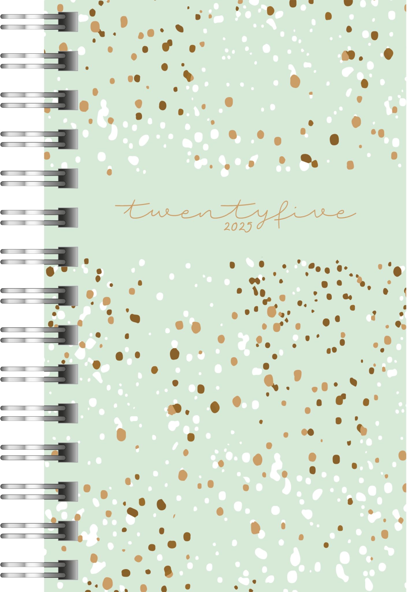 rido/idé Pocket Diary Model Timing 3 (2025) "Confetti", 2 Pages = 1 Week, A7, 160 Pages, PP Cover, Mint