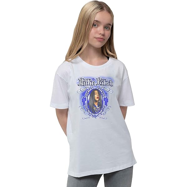Amazon.com: Billie Eilish Kids T Shirt Bling Logo Official