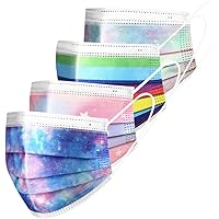 100PCS 3-ply Disposable Face Mask with Elastic Earloop for Adult