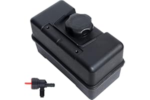 JINGTAO88 691993 Fuel Tank - 4 Quart Plastic Tank-Fuel With Cap and Shut-Off Valve Fit for Lawn and Garden Equipment Engines,Some Specific Snow Blower,Tiller,Log Splitter for Remote Mounting