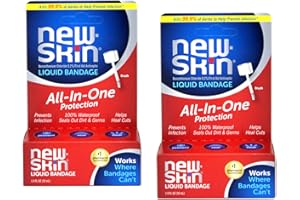 New-Skin Liquid Bandage, Waterproof Bandage for Scrapes and Minor Cuts, 1 fl oz (Pack of 2)