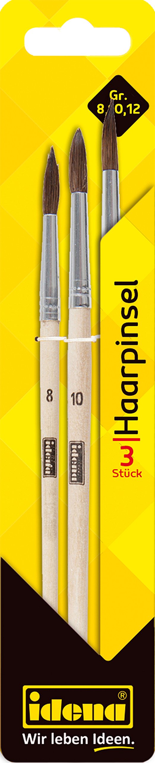 IDENA Brush Set 8/10/12, Haarpinsel