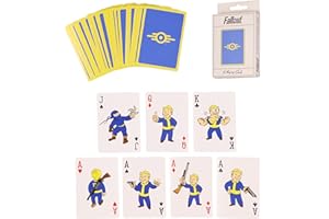 JUST FUNKY Fallout Vault Boy Playing Cards Vault-Tec Corporation Design 52 Count Deck