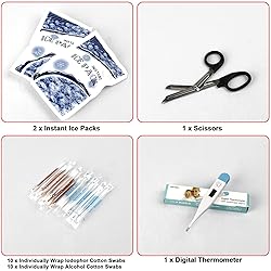 299PCS First Aid Kit Portable Red Camping