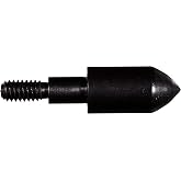 Allen Company Archery Bullet Points - Soft Arrow Tips for Target Practice - Screw-On Design - Reduces Wear and Tear on Targets - Multiple Sizes/Grain - 12-Pack - Black