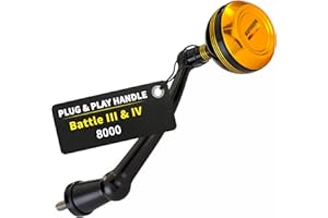 MARVELURE Power Handle for Penn Battle II III IV, Battle III LE, Clash I Spinning Fishing Reel Replacement Handle