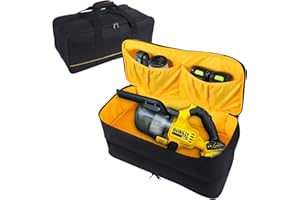 TEFGTER Carrying Bag Compatible with DEWALT 20V Cordless Handheld Vacuum DCV501HB,Large Space Storage Bag for Cordless Handheld Vacuum Cleaner,Storage Case with Extra Pockets,Case Only