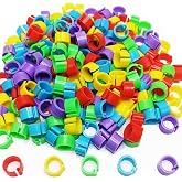 Gmeily 200Pcs 8mm Coturnix Quail Leg Bands Baby Chick Leg Bands Pigeon Bands Chicken Leg Bands Rings 8/16/20/25mm