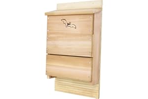 SONGBIRD ESSENTIALS Looker Products Triple Chamber Bat House, Approved by the Organization for Bat Conservation
