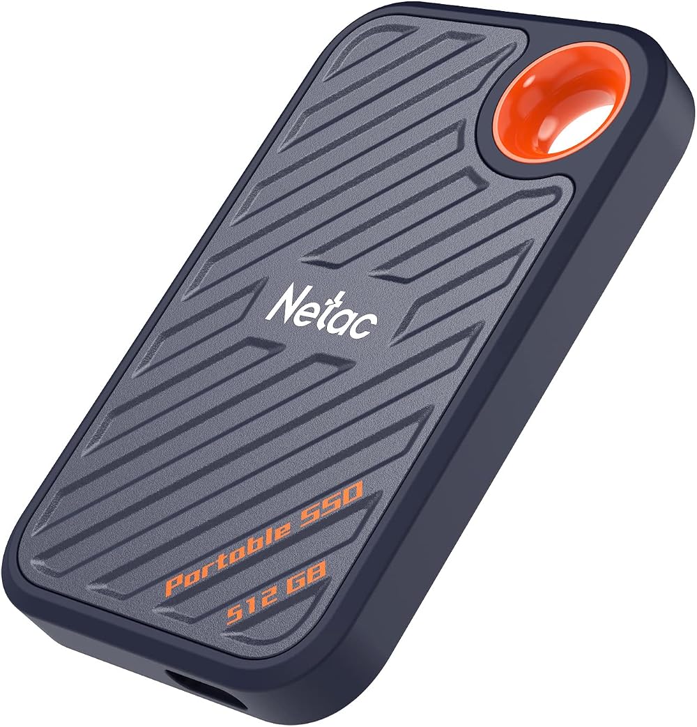 Netac ZX20 512GB External SSD USB 3.2 Gen2x2 NVMe Portable 2000MB/s