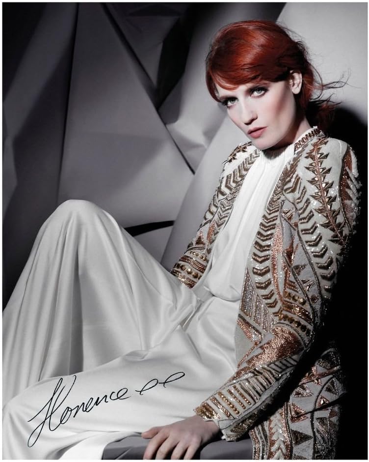 Florence + The Machine Autographed Signed 21cm x 29.7cm A4 Photo Poster