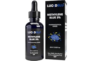 Methylene Blue Pharmaceutical Grade, 3% Ultra Concentration, USP Grade, Ultra Clean No Formaldehyde, No Alcohol, No Heavy Met