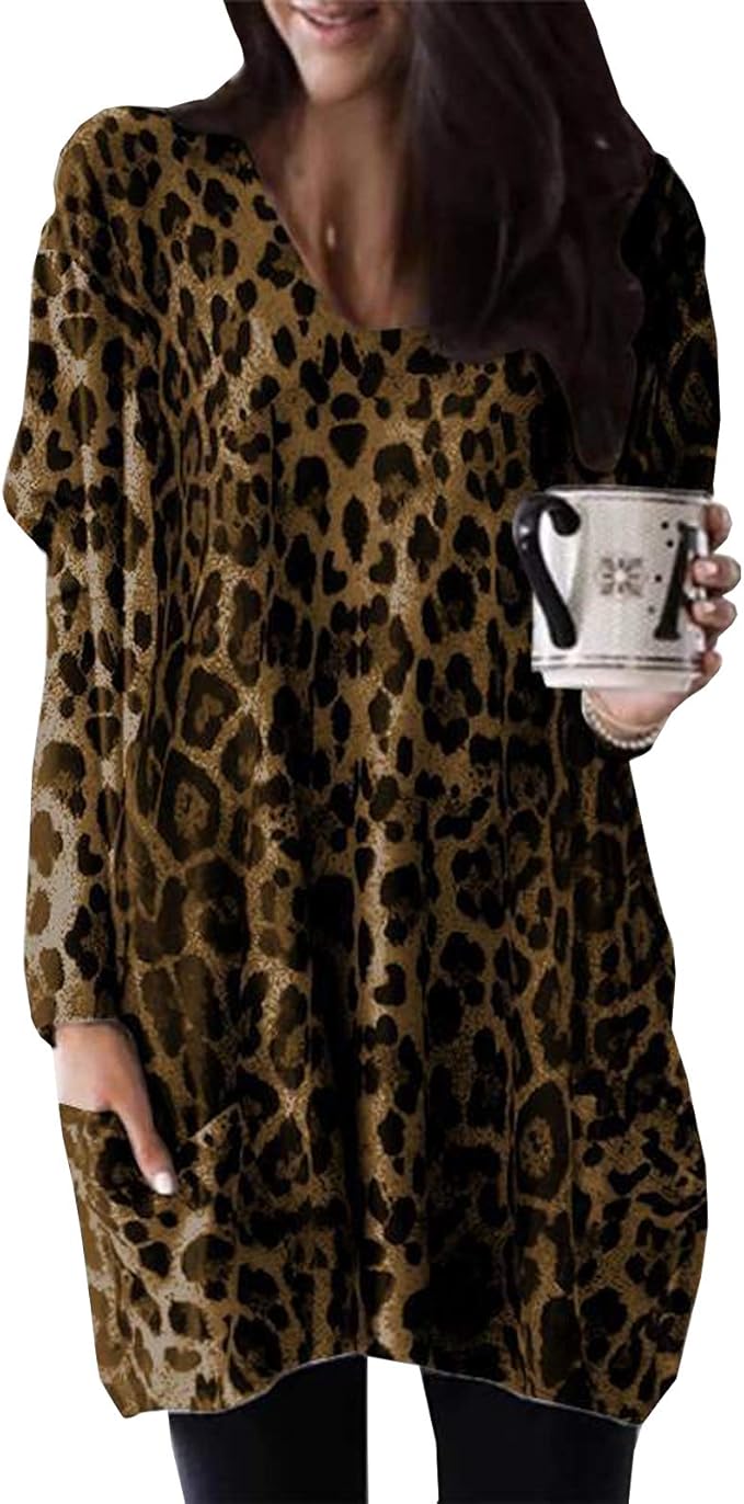 tunic leopard sweater