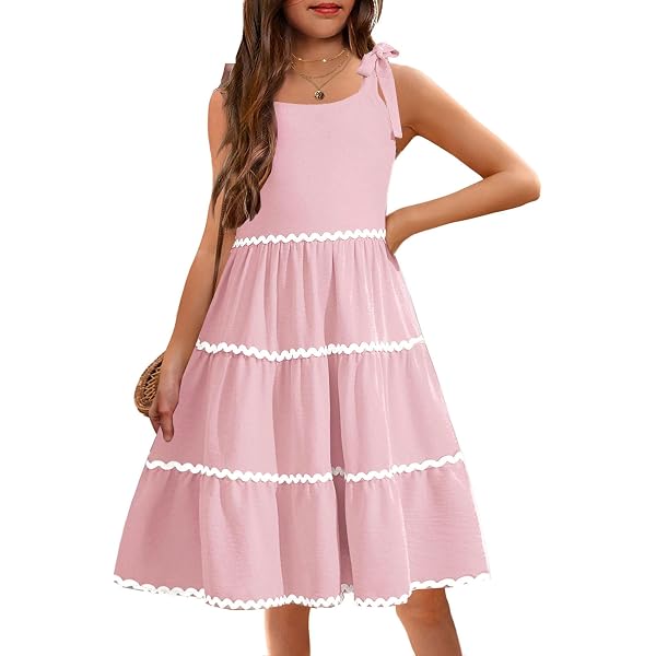 Endless Rose Smocked Tie-Strap Swing Dress