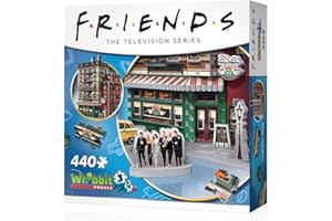 WREBBIT 3D Wrebbit3D Friends Central Perk 3D Puzzle for Teens and Adults | 440 Real Jigsaw Puzzle Pieces | Not Just an Ordinary Model Kit for Adults for All Fans of The Friends TV Series