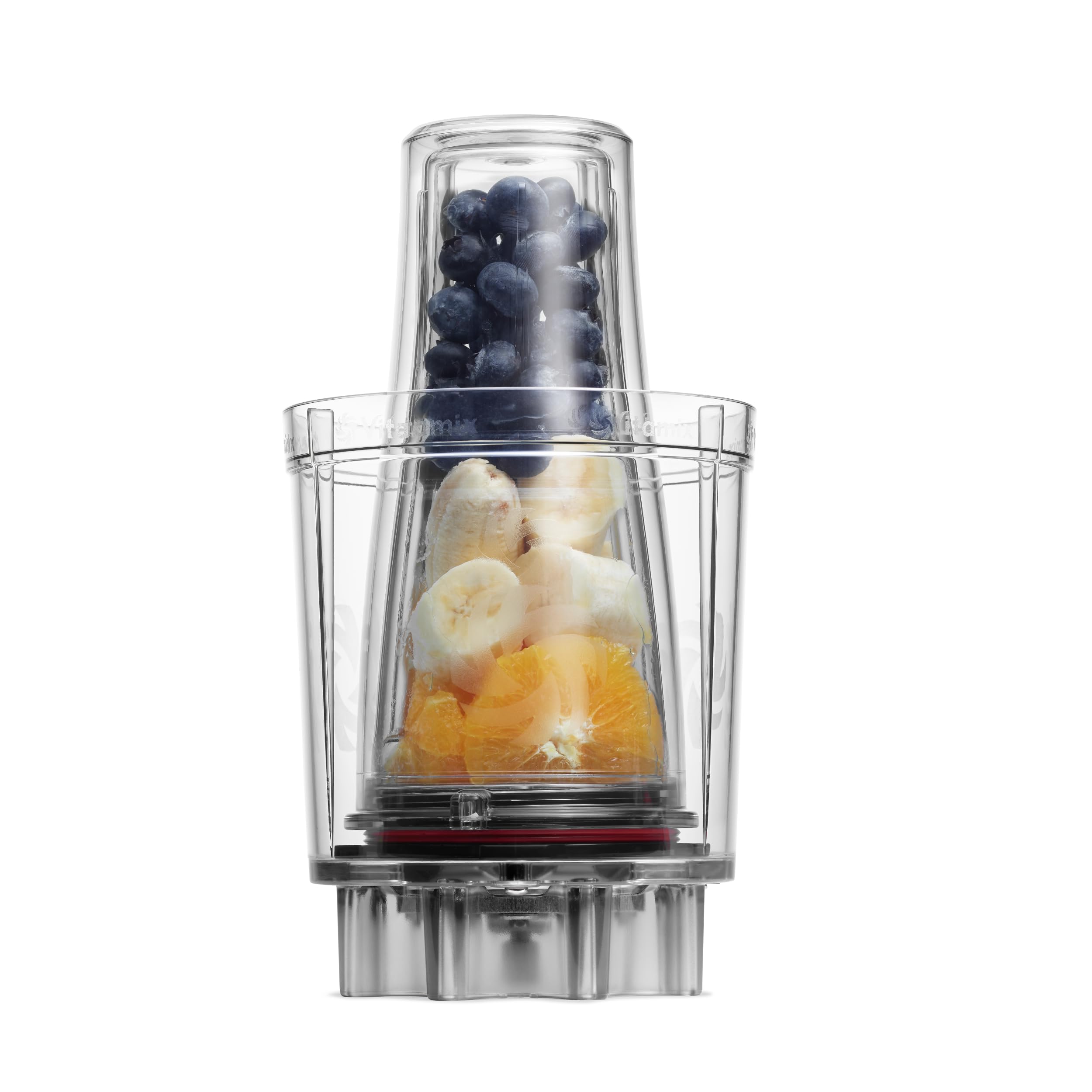 Vitamix Personal Cup Adapter, BPA-Free, Dishwasher Safe, Two 20oz Cups, Two Lids and One Adapter, Clear