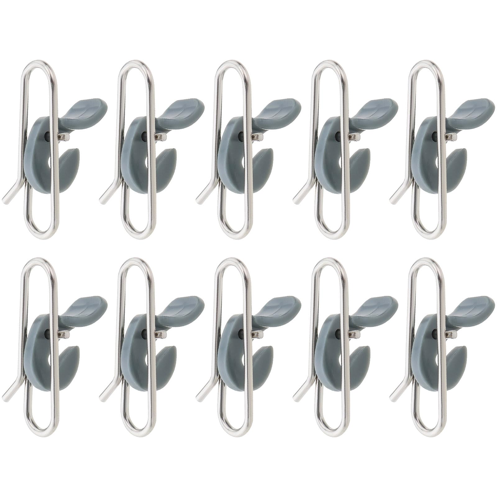 eMagTech 50-Piece Fishing Tackle Impact Clips - Stainless Steel Bait Clips for Freshwater & Saltwater Fishing