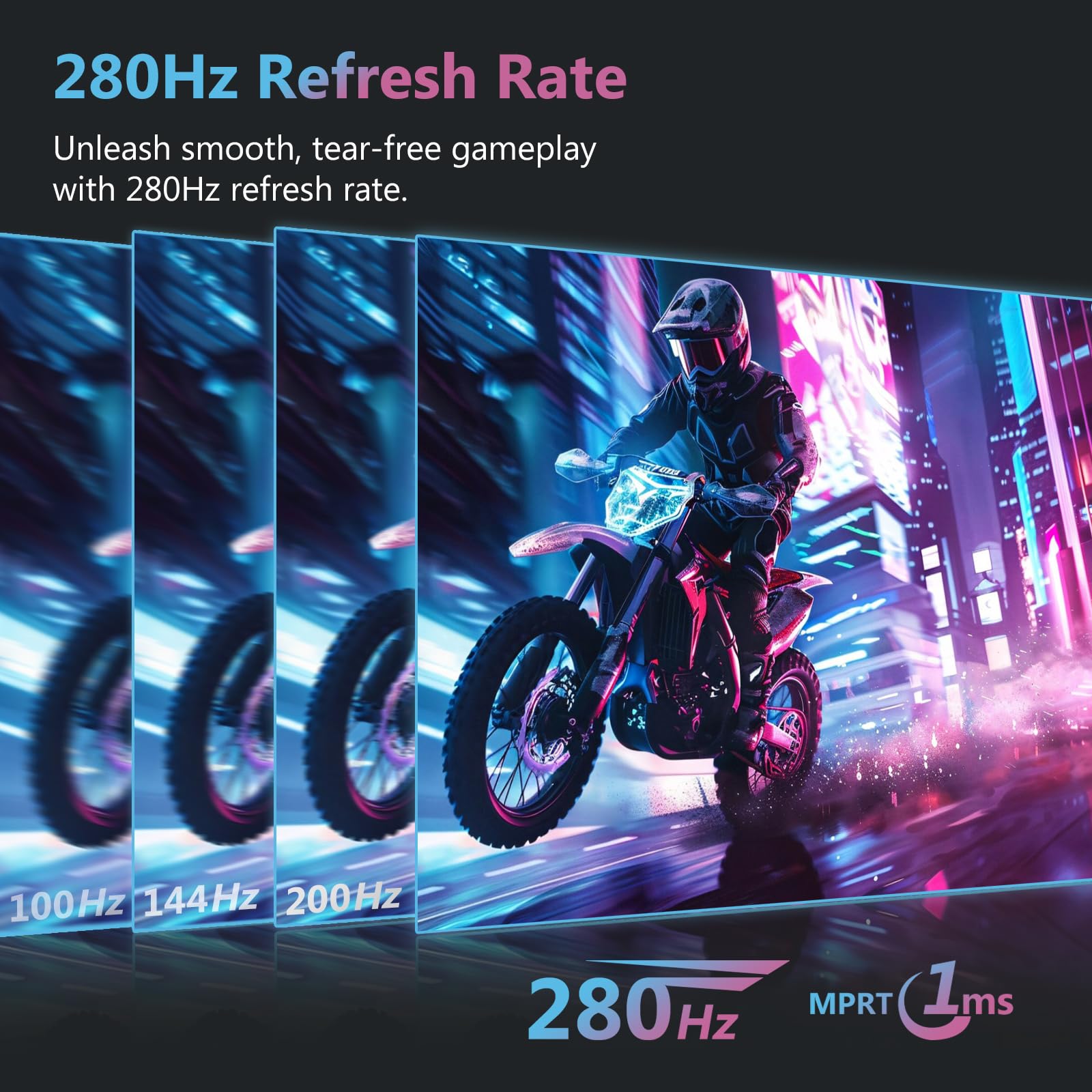 Z-Edge 27 Zoll Curved Gaming Monitor 280Hz 240Hz 1ms VA DisplayPort HDMI 2