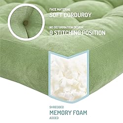 Meditation Floor Pillow Set of 2, Square Large